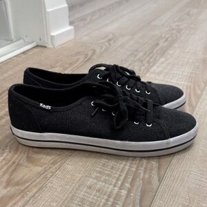 Keds Charcoal Canvas Sneakers Black